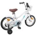 vidaXL Bicicleta Infantil 12 Pulgadas para 2-4 años Blanco