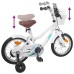vidaXL Bicicleta Infantil 12 Pulgadas para 2-4 años Blanco