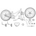 vidaXL Bicicleta Infantil 12 Pulgadas para 2-4 años Blanco