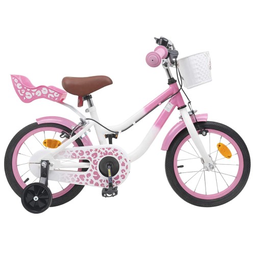 vidaXL Bicicleta Infantil 12 Pulgadas para 2-4 años Rosa claro
