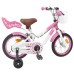 vidaXL Bicicleta Infantil 12 Pulgadas para 2-4 años Rosa claro