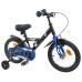 vidaXL Bicicleta Infantil 12 Pulgadas para 2-4 años Negro