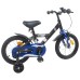 vidaXL Bicicleta Infantil 12 Pulgadas para 2-4 años Negro