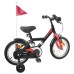 vidaXL Bicicleta Infantil 12 Pulgadas para 2-4 años Negro