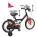vidaXL Bicicleta Infantil 12 Pulgadas para 2-4 años Negro