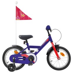 vidaXL Bicicleta Infantil 12 Pulgadas para 2-4 años Azul Oscuro