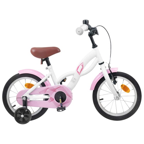 vidaXL Bicicleta Infantil 12 Pulgadas para 2-4 años Blanco