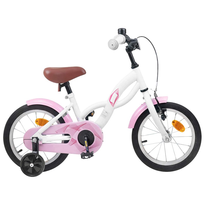 vidaXL Bicicleta Infantil 12 Pulgadas para 2-4 años Blanco