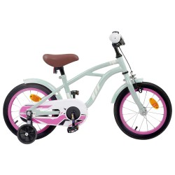 vidaXL Bicicleta Infantil 12 Pulgadas para 2-4 años Verde claro