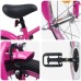 vidaXL Bicicleta Infantil 12 Pulgadas para 2-4 años Rosa Oscuro