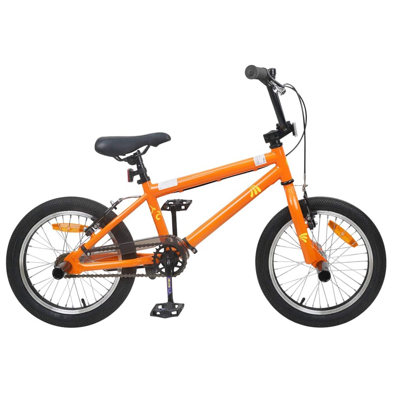 vidaXL BMX 20 Pulgadas para mayores de 9 años Naranja