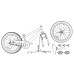 vidaXL BMX 20 Pulgadas para mayores de 9 años Naranja