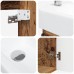 vidaXL Módulo de baño con grifería Madera envejecida