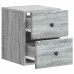 vidaXL Mesita de Noche de Pared Gris Sonoma 34,5 x 33 x 40 cm
