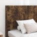 vidaXL Estructura de cama con almacenamiento y cabecero Roble Ahumado