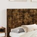 vidaXL Estructura de cama con almacenamiento y cabecero Roble Ahumado