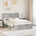 vidaXL Estructura de cama con almacenamiento y cabecero Gris Hormigón