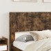 vidaXL Estructura de cama con almacenamiento y cabecero Roble Ahumado