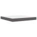 vidaXL Estructura de cama Gris 200 x 200 cm Cuero sintético