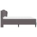 vidaXL Estructura de cama Gris 200 x 200 cm Cuero sintético