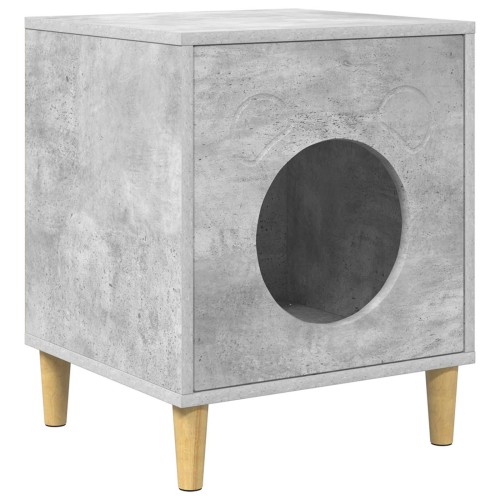 vidaXL Casa para Gatos Concreto 42,5 x 40 x 53 cm Madera de ingeniería