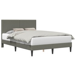 vidaXL Estructura de cama Gris Claro 120 x 200 cm Tela de Pana