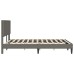 vidaXL Estructura de cama Gris Claro 120 x 200 cm Tela de Pana