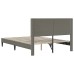 vidaXL Estructura de cama Gris Claro 120 x 200 cm Tela de Pana