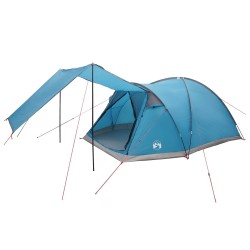 vidaXL Tienda Cabaña con techo Azul 6 personas Poliéster y Acero