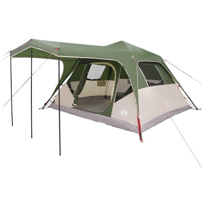 vidaXL Tienda Familiar Verde 305 x 275 x 190 cm Poliéster y Acero