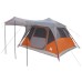 vidaXL Tienda Familiar con techo Gris y naranja 305 x 275 x 190 cm