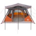 vidaXL Tienda Familiar con techo Gris y naranja 305 x 275 x 190 cm