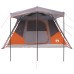 vidaXL Tienda Familiar con techo Gris y naranja 305 x 275 x 190 cm
