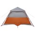 vidaXL Tienda Familiar con techo Gris y naranja 305 x 275 x 190 cm