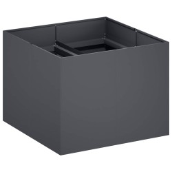 vidaXL Macetero de Jardín Gris antracita 80 x 80 x 60 cm