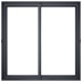 vidaXL Macetero de Jardín Gris antracita 80 x 80 x 60 cm