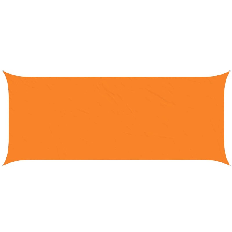 vidaXL Toldo Vela de Sombra Naranja 6 x 2,5 m 100% Poliéster Oxford