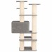 vidaXL Árbol para gatos con postes de sisal Gris Claro 161 cm