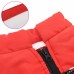 vidaXL Abrigo para Perros Rojo L32 Vellón y poliéster