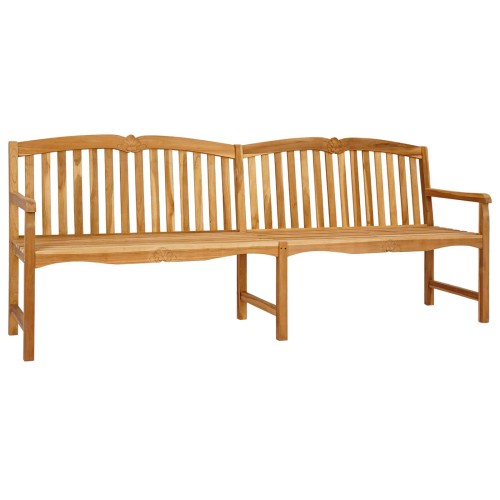 vidaXL Banco Tallado a Mano en Forma de Rosa 228 x 61 x 94,5 cm