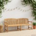 vidaXL Banco Tallado a Mano en Forma de Rosa 228 x 61 x 94,5 cm