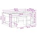 vidaXL Cama Infantil con Almacenamiento Sonoma gris 80 x 160 cm