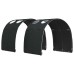 vidaXL Estructura de Cama con Barandas de Cama 3 uds. Blanco y Negro