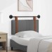 vidaXL Cabecero colgante Con luz LED Gris oscuro PU antiguo
