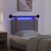 vidaXL Cabecero colgante Con luz LED Gris oscuro PU antiguo