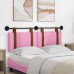 vidaXL Cabecero colgante Con luz LED Rosa PU antiguo