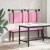vidaXL Cabecero colgante Con luz LED Rosa PU antiguo