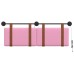 vidaXL Cabecero colgante Con luz LED Rosa PU antiguo