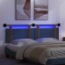 vidaXL Cabecero colgante Con luz LED Azul PU antiguo