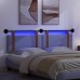 vidaXL Cabecero colgante Con luz LED Azul jeans PU antiguo